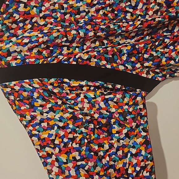 Vintage Adrianna Papell 80s dolman sleeve abstract pattern blouse top sz 4 silk - Picture 12 of 13